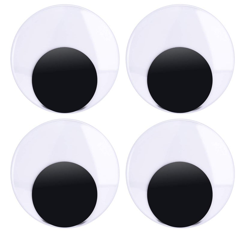 CCINEE 4 Inch Large Wiggle Googly Eyes for DIY Crafts Decoration Pack of 4 - Image 1